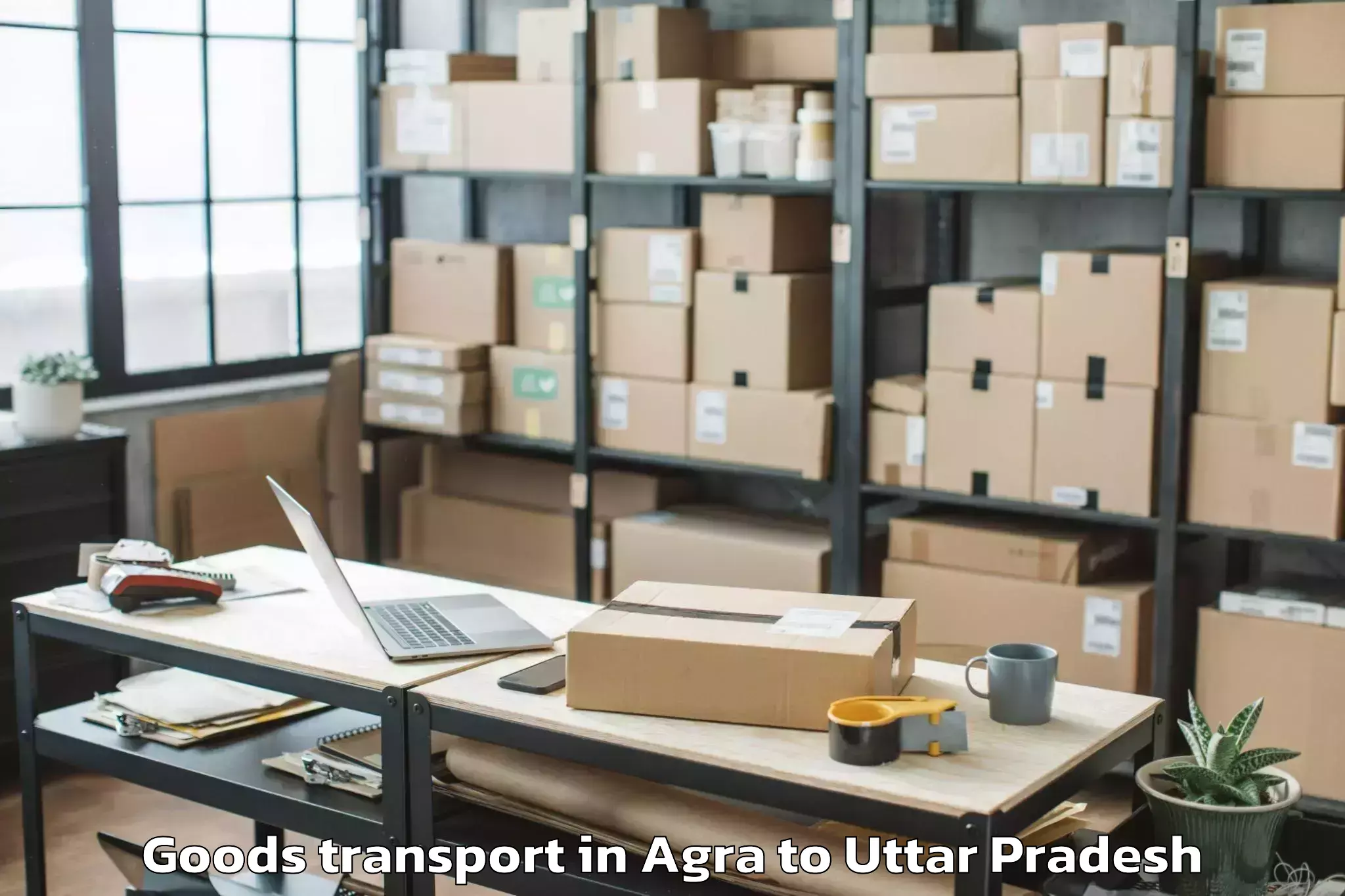 Top Agra to Aurai Goods Transport Available